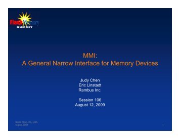 MMI - Flash Memory Summit