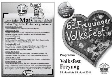 Volksfestprogramm 08 - Stadt Freyung