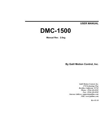 DMC-1500 - Galil