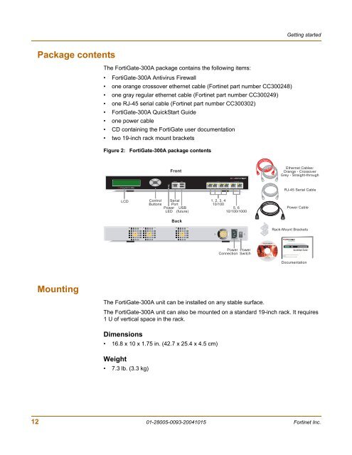 FortiGate-300A - Fortinet Technical Documentation