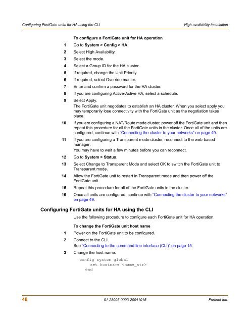 FortiGate-300A - Fortinet Technical Documentation