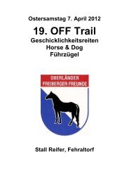 Horse & Dog 2012 - freibergerfreunde.ch