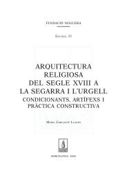 arquitectura religiosa del segle xviii a la segarra i l'urgell - Fundació ...