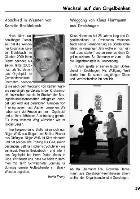 Pflaumenkuchenkonzert - Evangelische Kirchengemeinde Olpe