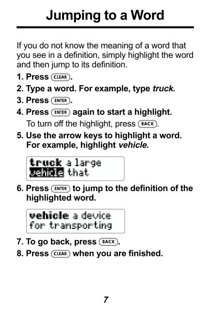 DCQ-210 - Franklin Electronic Publishers, Inc.