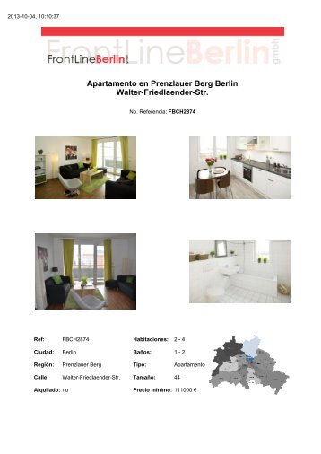 Apartamento en Prenzlauer Berg Berlin Walter-Friedlaender-Str.