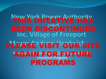 New York Power Authority NYPA - Freeport Electric