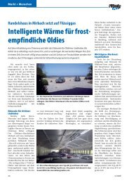 Intelligente Wärme für frost- empfindliche Oldies - Flüssiggas-Magazin