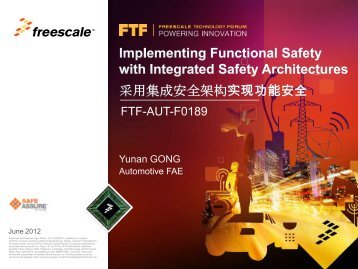 Implementing Functional Safety with Integrated Safety Architectures