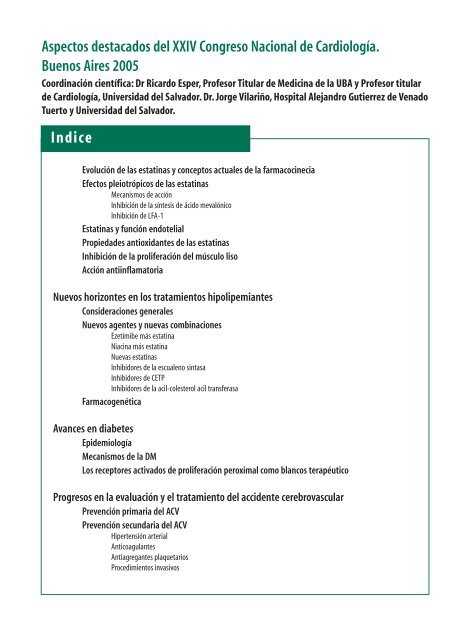 Temas Destacados XXIV Congreso Nacional de ... - Gador SA