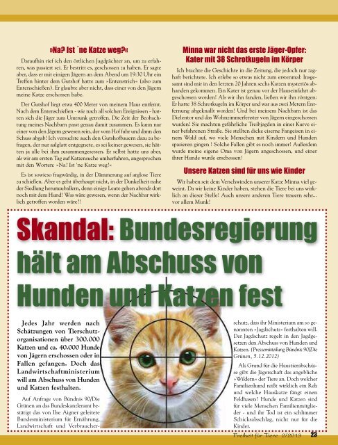 pdf-download der gesamten Ausgabe - Magazin Freiheit für Tiere