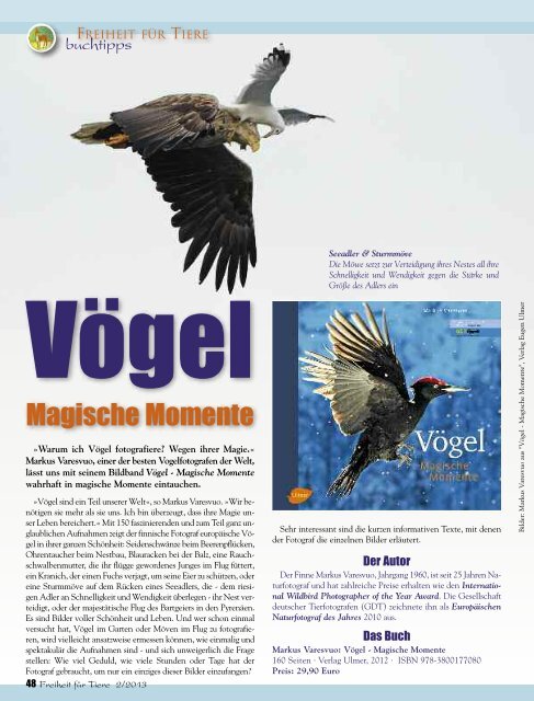 pdf-download der gesamten Ausgabe - Magazin Freiheit für Tiere