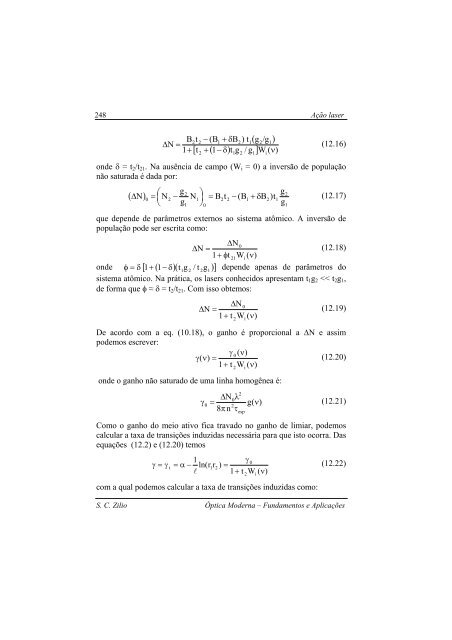 Óptica Moderna Fundamentos e aplicações - Fotonica.ifsc.usp.br ...