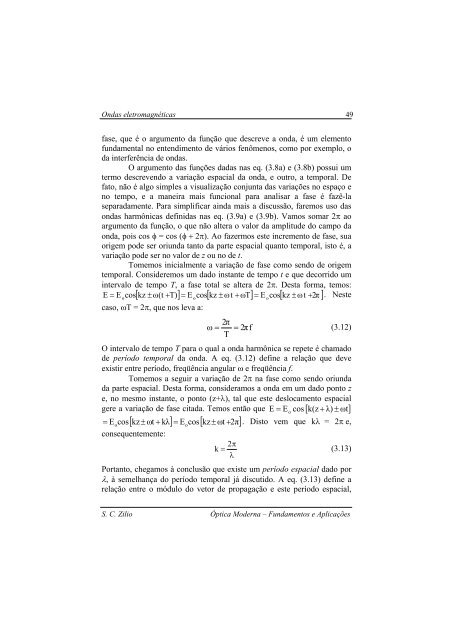 Óptica Moderna Fundamentos e aplicações - Fotonica.ifsc.usp.br ...