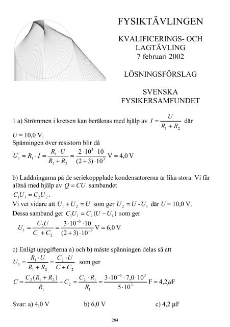 VINNANDE VETANDE - Svenska Fysikersamfundet