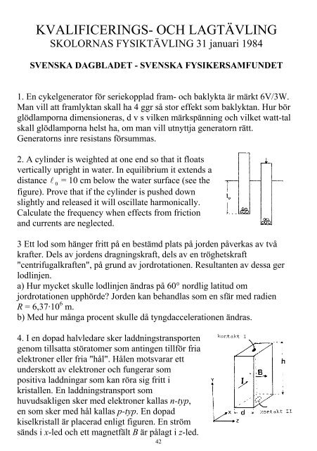 VINNANDE VETANDE - Svenska Fysikersamfundet