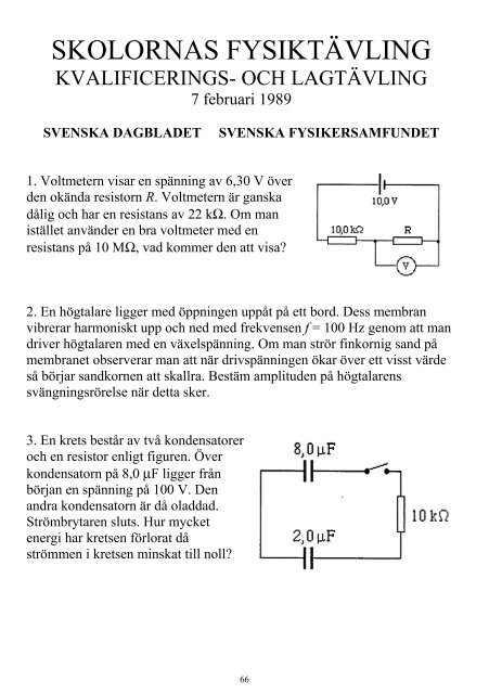 VINNANDE VETANDE - Svenska Fysikersamfundet