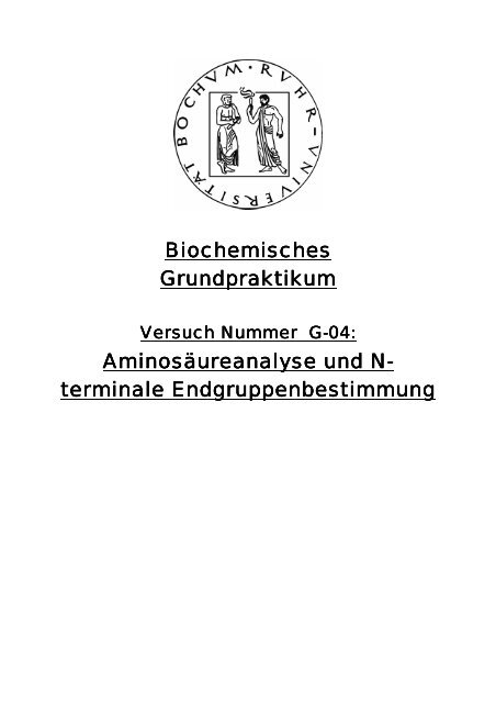 Aminosäureanalyse und N-terminale ... - funnycreature.de
