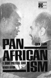 Pan-Africanism; A Short Political Guide - Freedom Archives