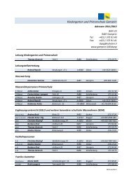 Kindergarten und Primarschule Gamprin - Gemeinde Gamprin