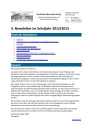 3. Newsletter im Schuljahr 2012/2013 - FOS/BOS Erding