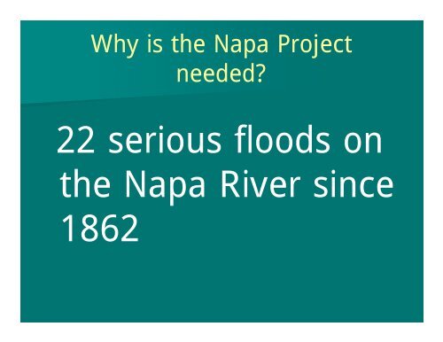 Napa River- Napa Creek Flood Protection Project Downtown Napa