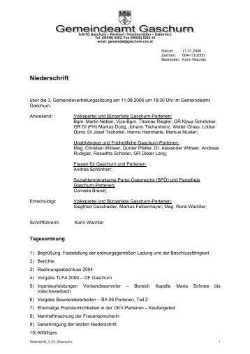 3. GV-Sitzung - .PDF - Gemeinde Gaschurn