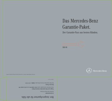 Garantie-Pass MB 80 - Mercedes-Benz Niederlassung Frankfurt ...