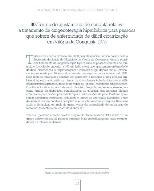I Relatório Nacional de Atuações Coletivas da Defensoria Pública ...