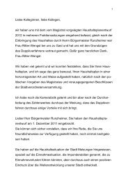 Rede zum Haushalt 2012 des FWG-Vorsitzenden Martin Gille am 9 ...