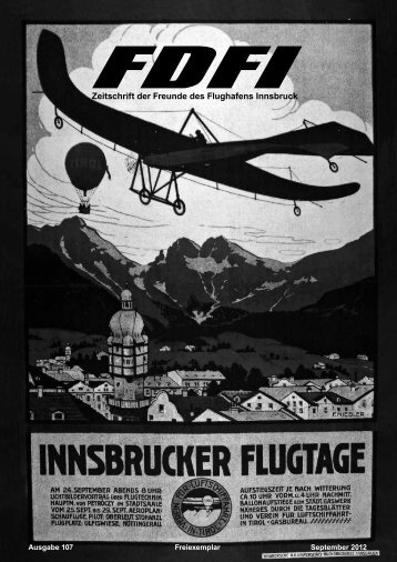 Zeitschrift der Freunde des Flughafens Innsbruck