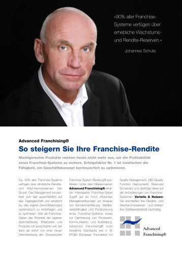 FSB - Flyer AF.qxp - Franchise System Beratung® - Johannes Schute