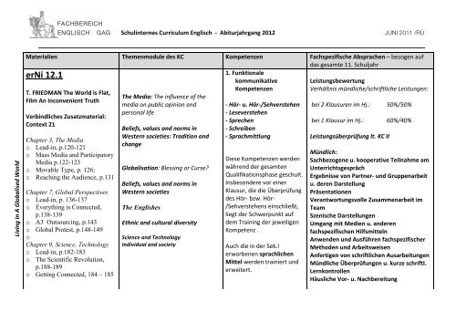 GAG Plan Abitur 2012 erNi