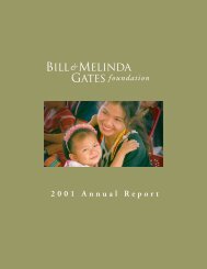 2001 Annual Report - Bill & Melinda Gates Foundation