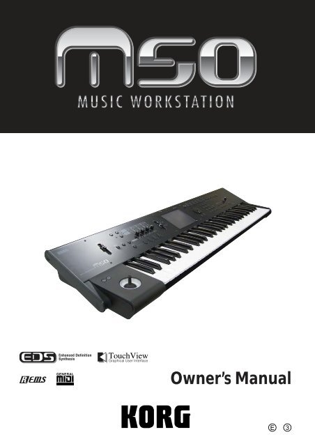 M50 Owner's Manual - Korg