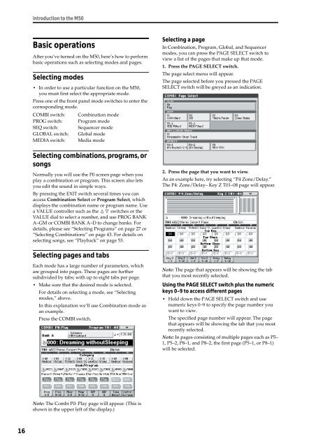 M50 Owner's Manual - Korg