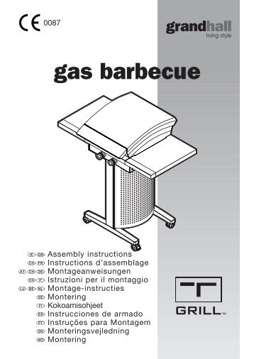 Grandhall T-Grill Montageanleitung - Gardelino