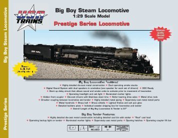 Big Boy Locomotive Flyer - USA Trains