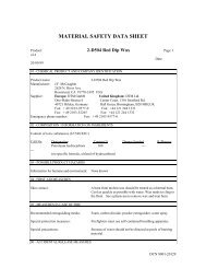 MATERIAL SAFETY DATA SHEET - 3D Systems