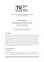 Masterstudium Raumplanung und Raumordnung - Technische ...