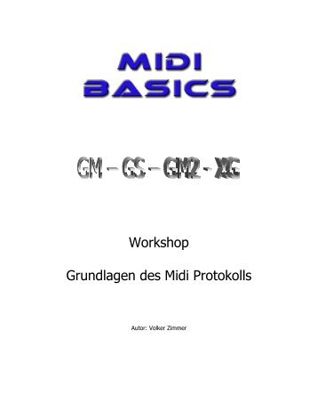 Workshop Grundlagen des Midi Protokolls - One Man Sound