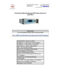 ACS PS II - FIV Franke Industrievertretungen