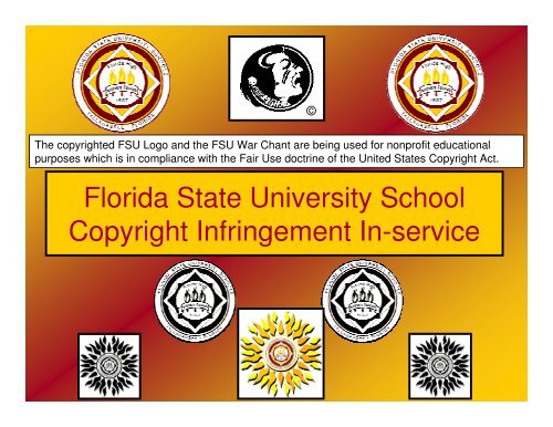 FSUS Copyright Infringement In-service - Florida State University