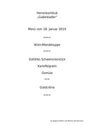 Wein-Mandelsuppe - Herrenkochklub 