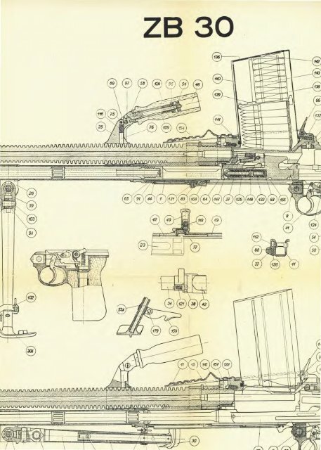 Fusil a1netrallador ZB 30. - Replica Plans and Blueprints