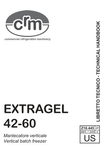 EXTRAGEL 42-60 Mantecatore verticale Vertical batch freezer ...