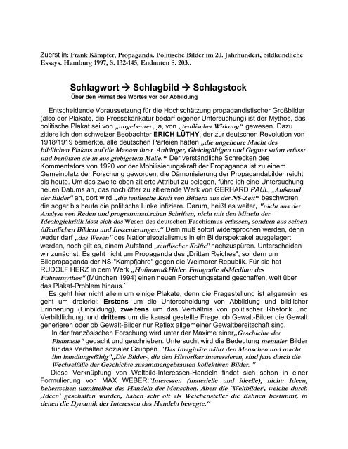 Schlagwort > Schlagbild > Schlagstock - Prof. Frank Kämpfer