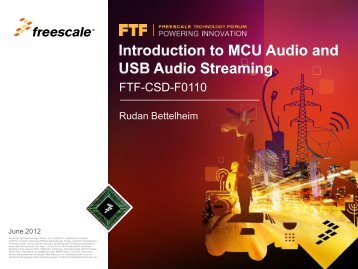 Introduction to MCU Audio and USB Audio Streaming