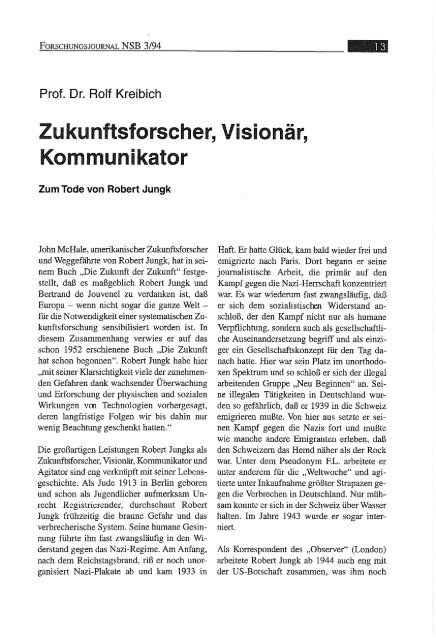 Vollversion (6.51 MB) - Forschungsjournal Soziale Bewegungen