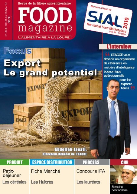 Export de produits marocains - FOOD MAGAZINE